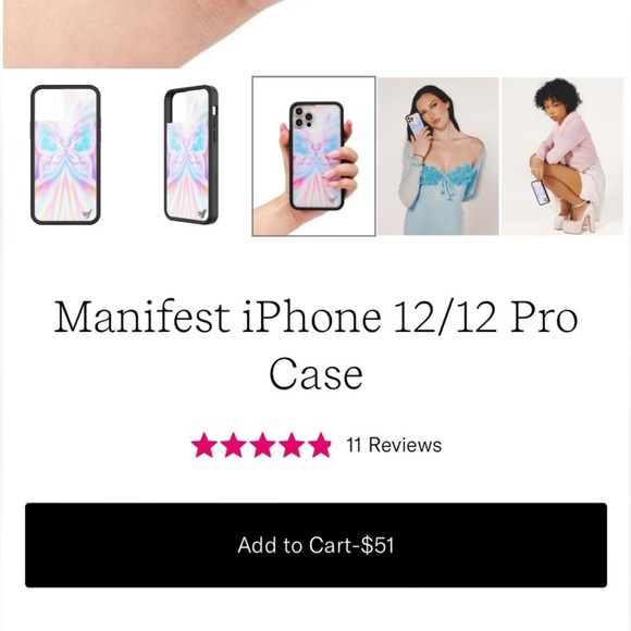 WILDFLOWER Cases - Rose Latte & Manifest 12/12PRO Phone case - Picture 2 of 3